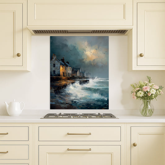 Waves At The Door - Kitchen Splashback