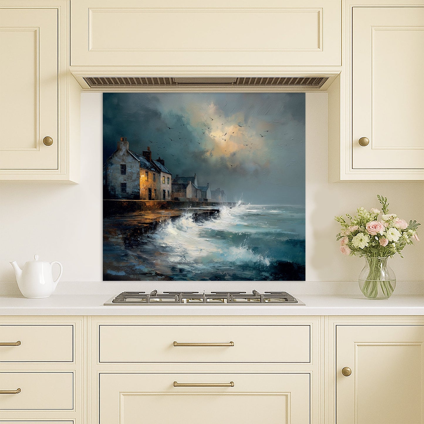 Waves At The Door - Kitchen Splashback
