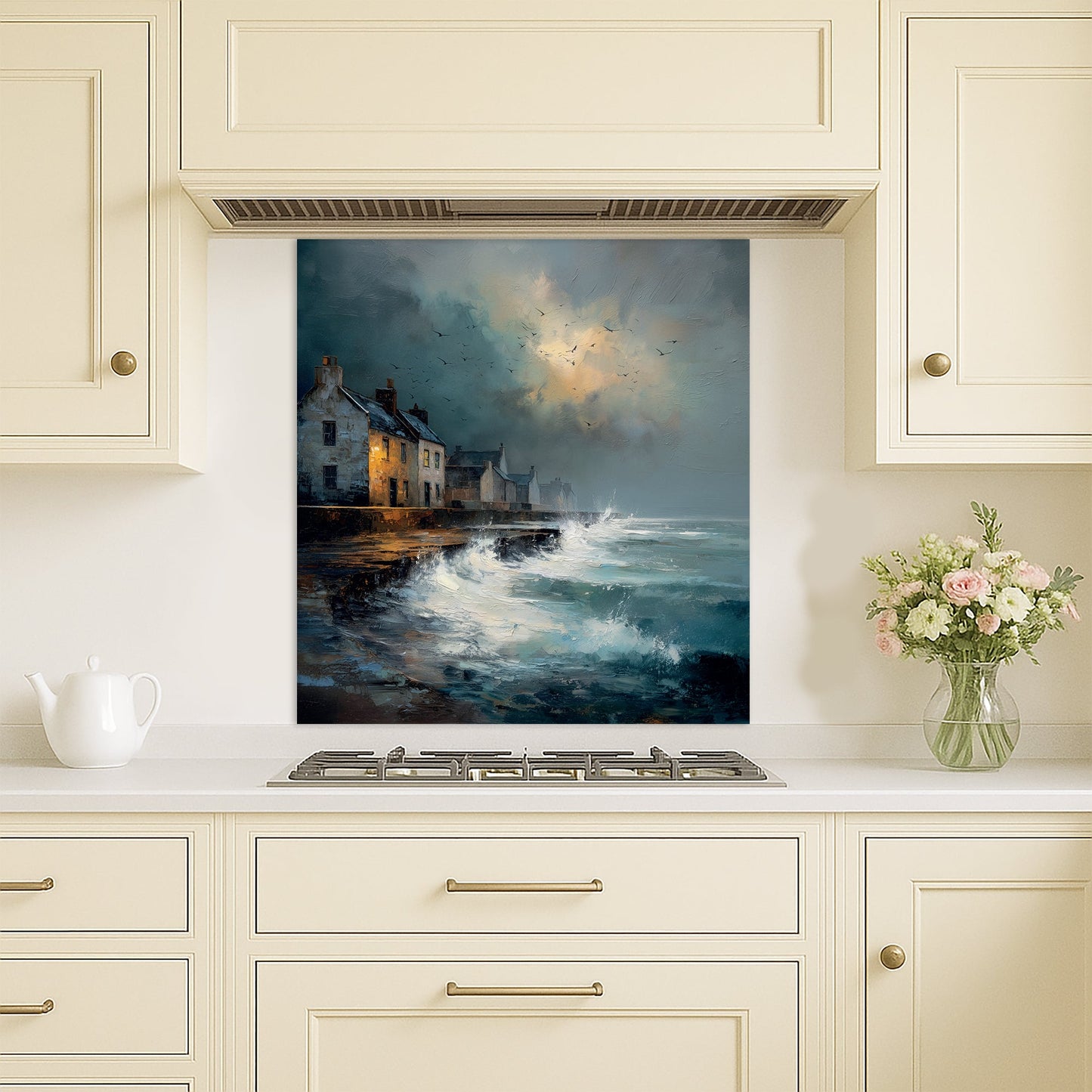 Waves At The Door - Kitchen Splashback