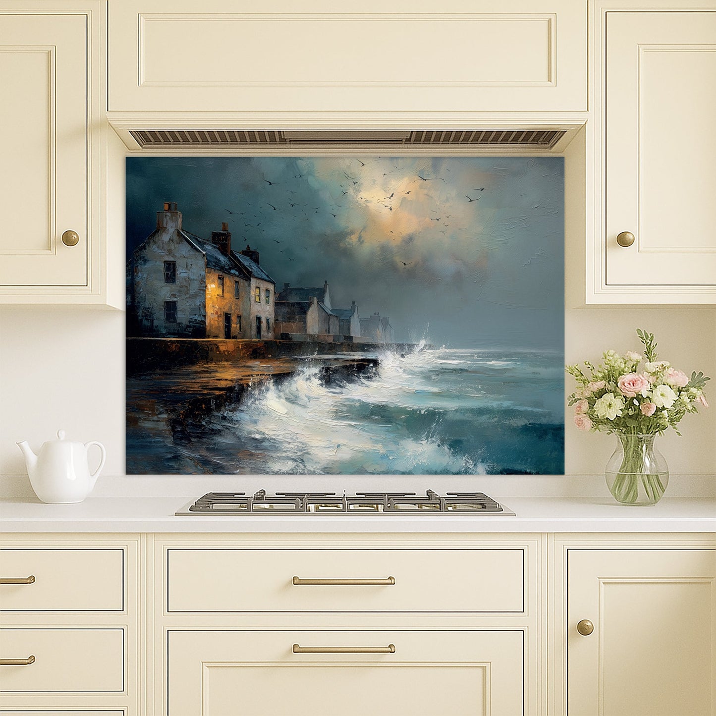Waves At The Door - Kitchen Splashback