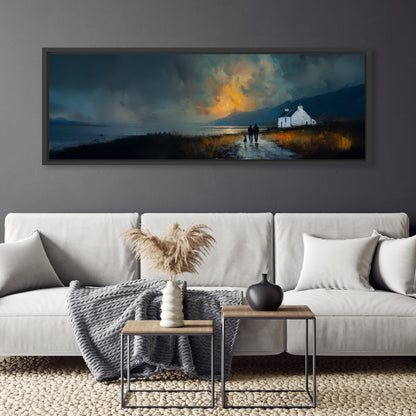 Last Light - Panoramic Canvas Print (60” x 20”)