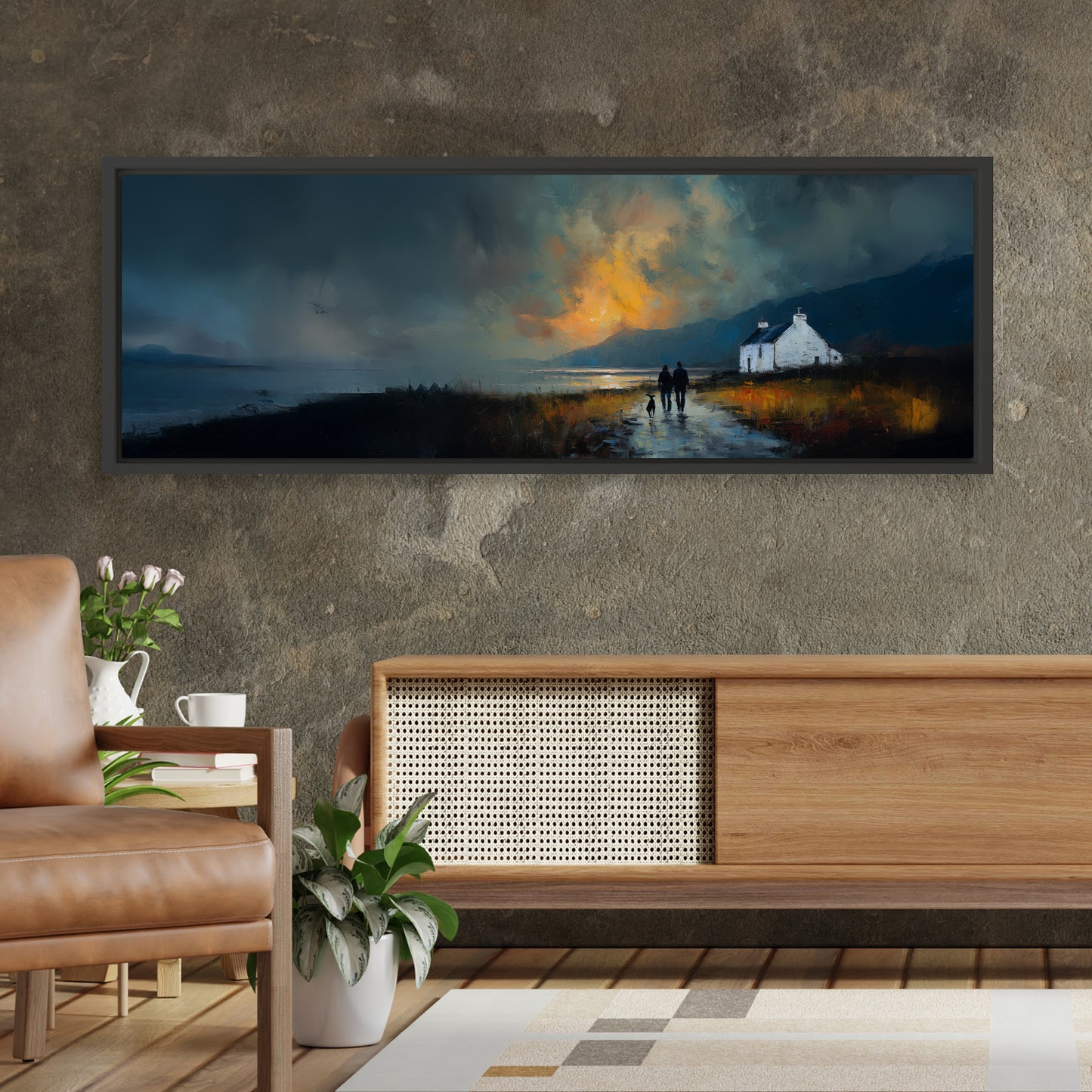 Last Light - Panoramic Canvas Print (60” x 20”)