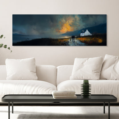 Last Light - Panoramic Canvas Print (60” x 20”)