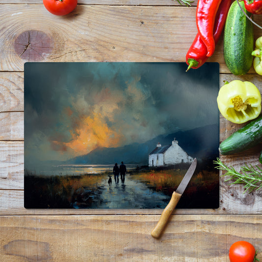 Last Light - Glass Worktop Saver (30cm x 40cm)