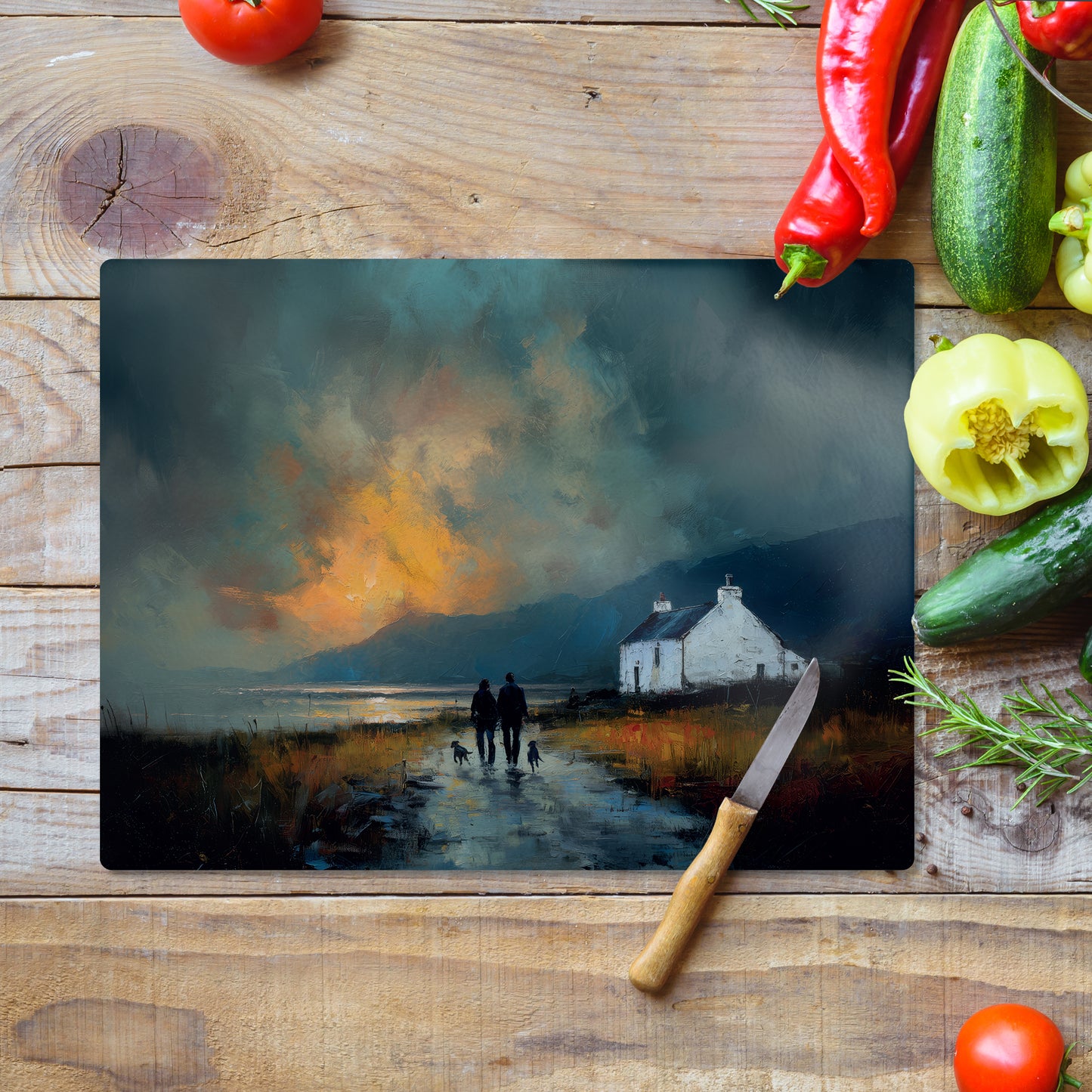 Last Light - Glass Worktop Saver (30cm x 40cm)