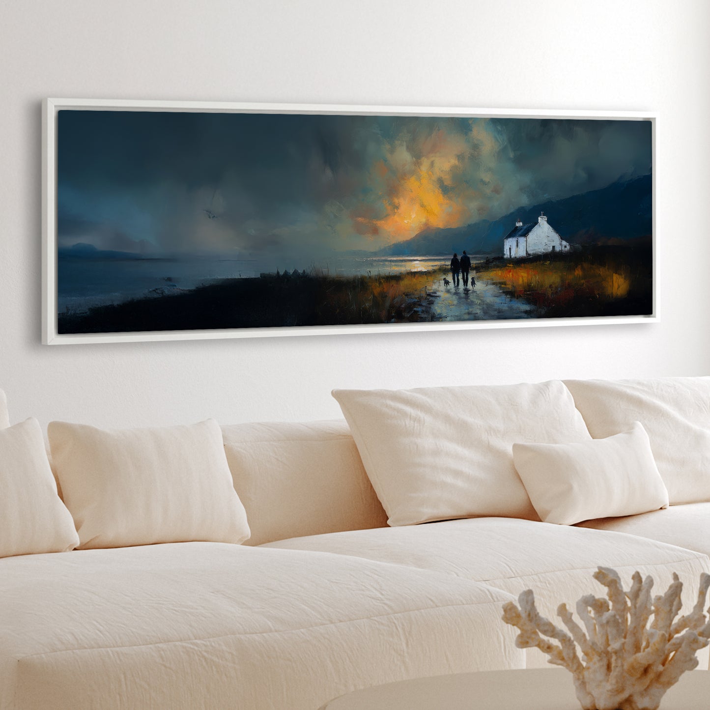 Last Light - Panoramic Canvas Print (60” x 20”)
