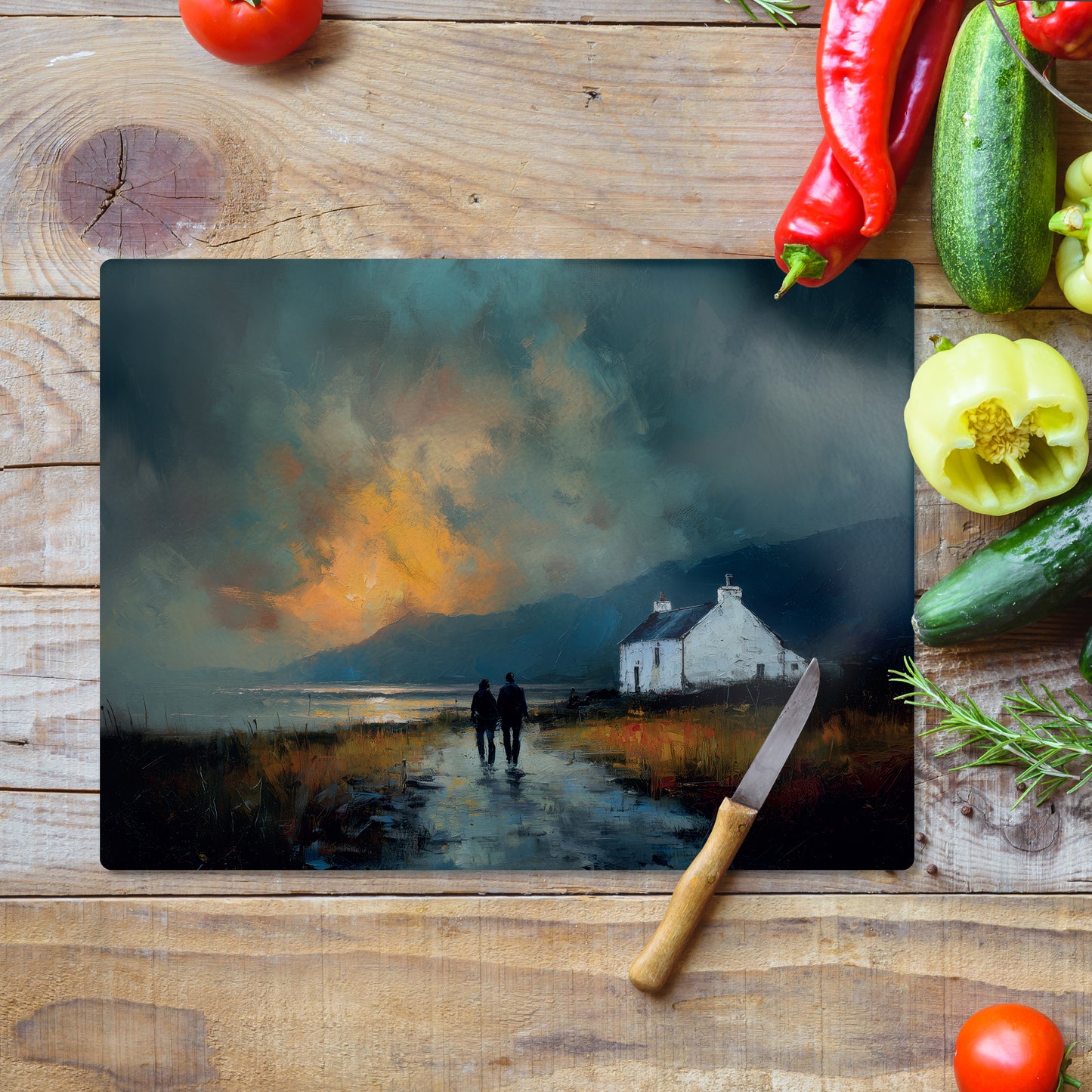 Last Light - Glass Worktop Saver (30cm x 40cm)