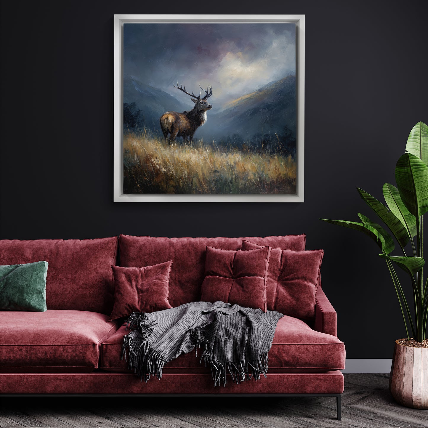 Highland Hart - Canvas Print