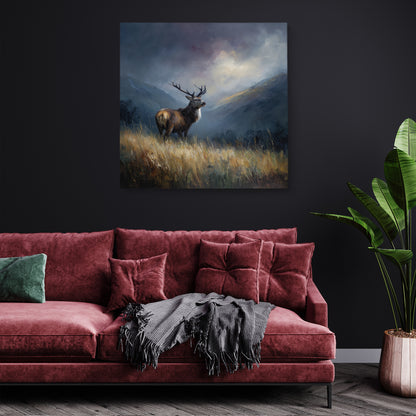 Highland Hart - Canvas Print