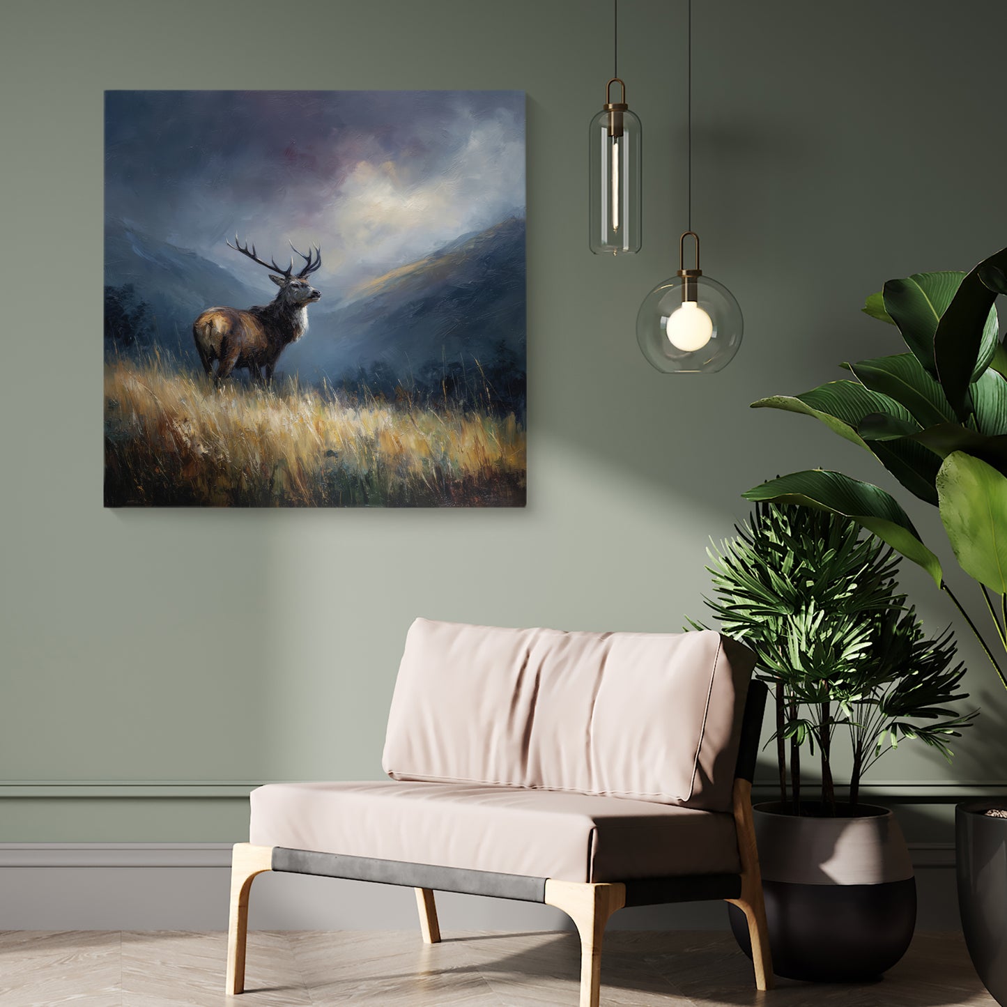 Highland Hart - Canvas Print