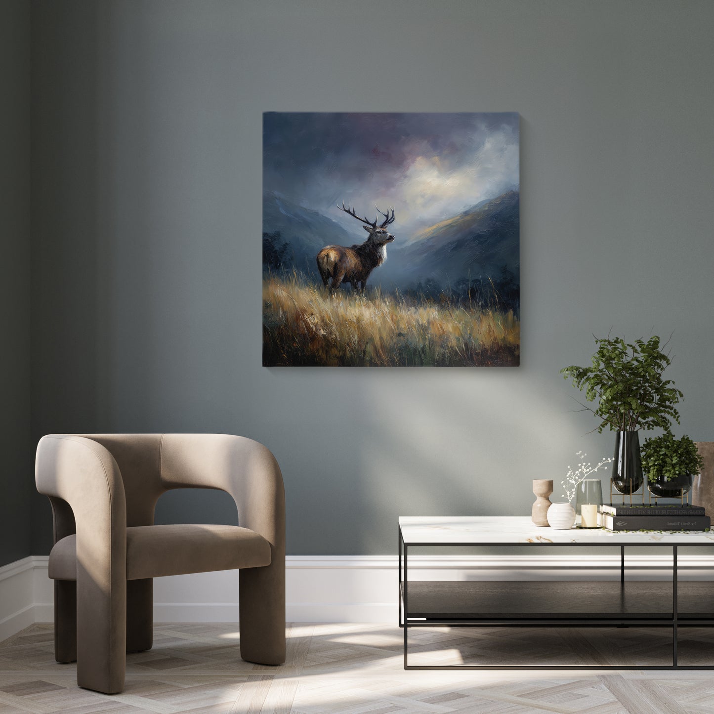 Highland Hart - Canvas Print