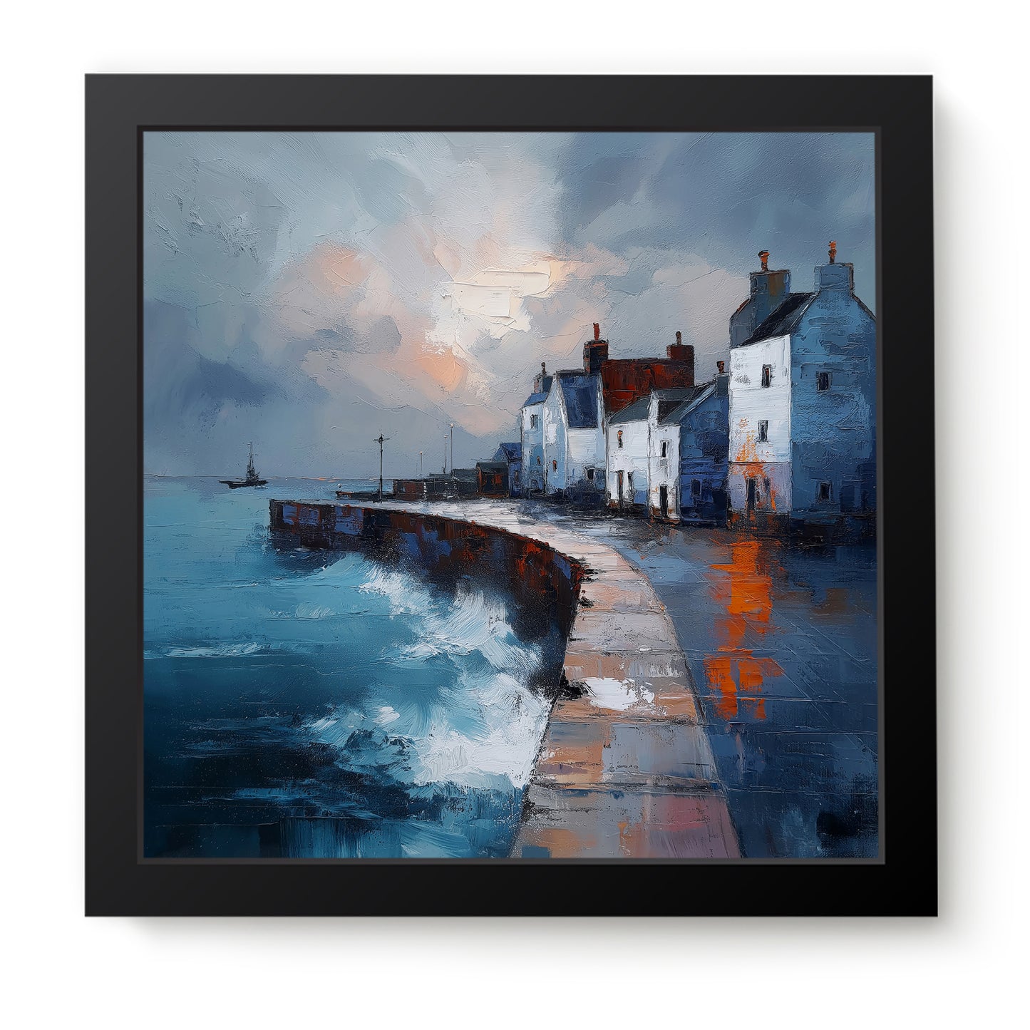 Where The Waves Break - Fine Art Print (16" x 16")