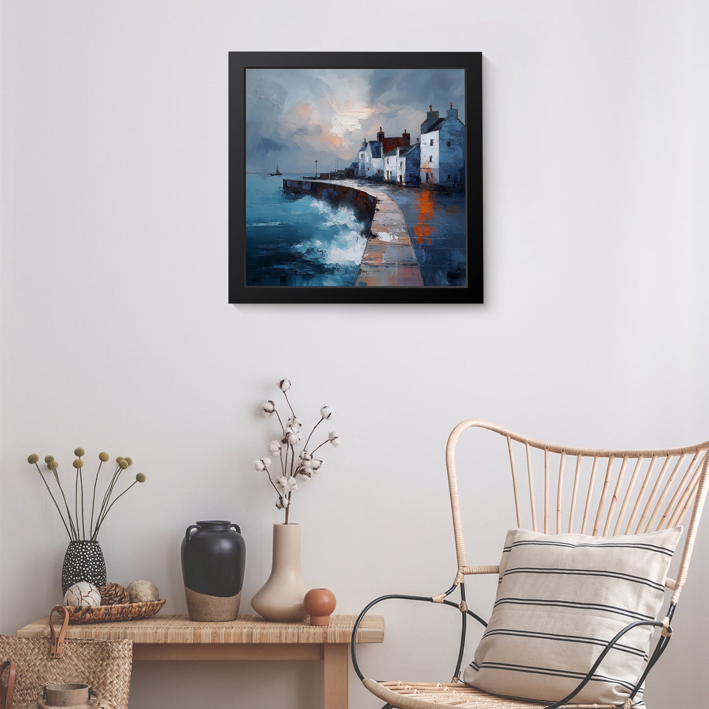 Where The Waves Break - Fine Art Print (16" x 16")