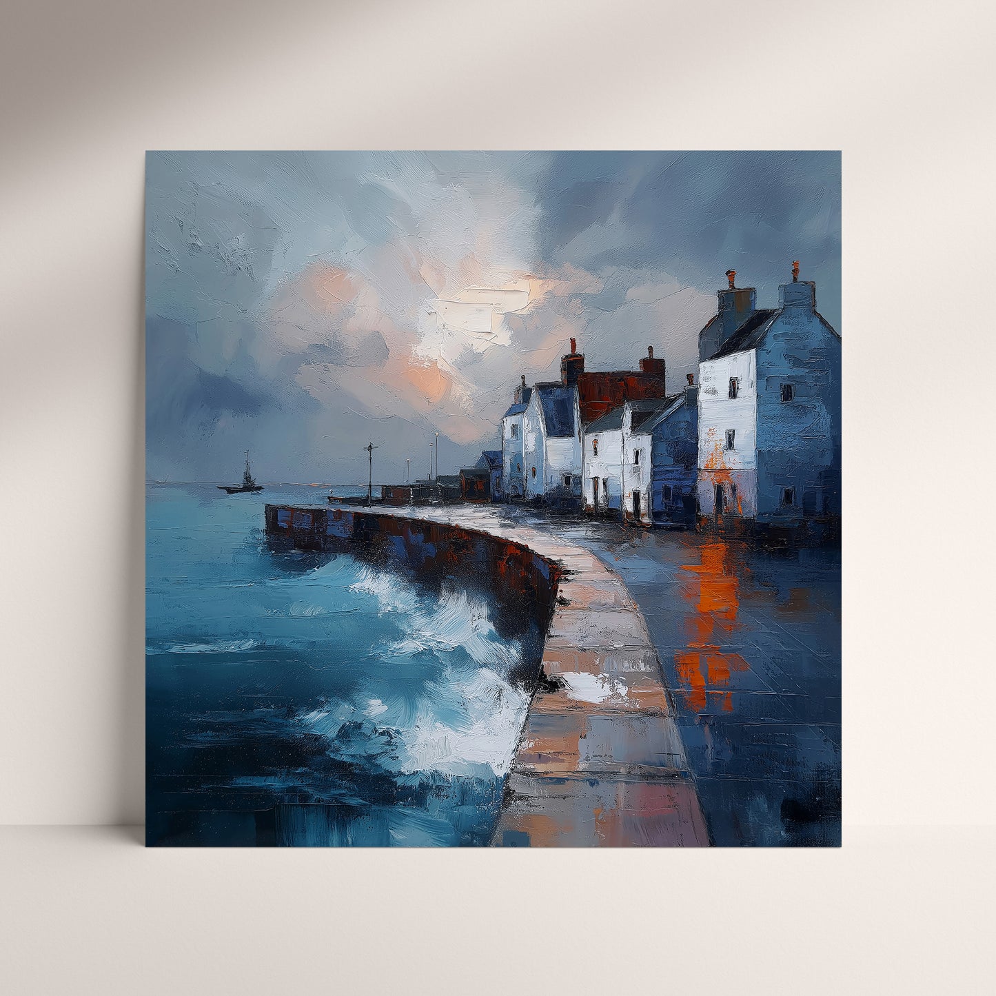 Where The Waves Break - Fine Art Print (16" x 16")