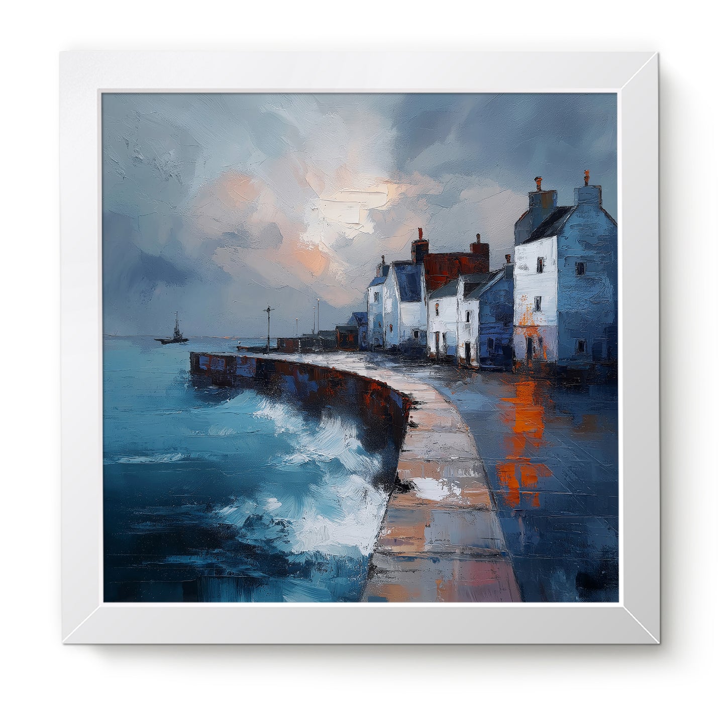 Where The Waves Break - Fine Art Print (16" x 16")