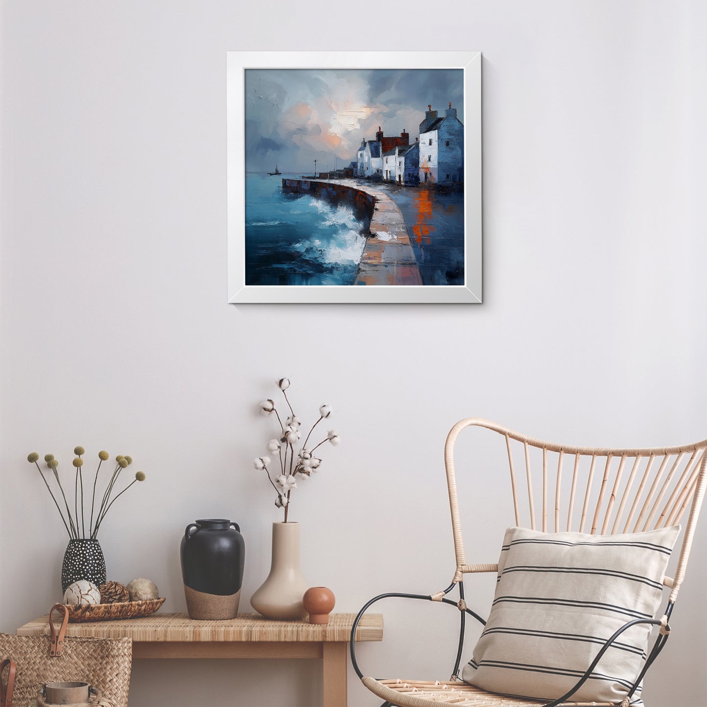 Where The Waves Break - Fine Art Print (16" x 16")