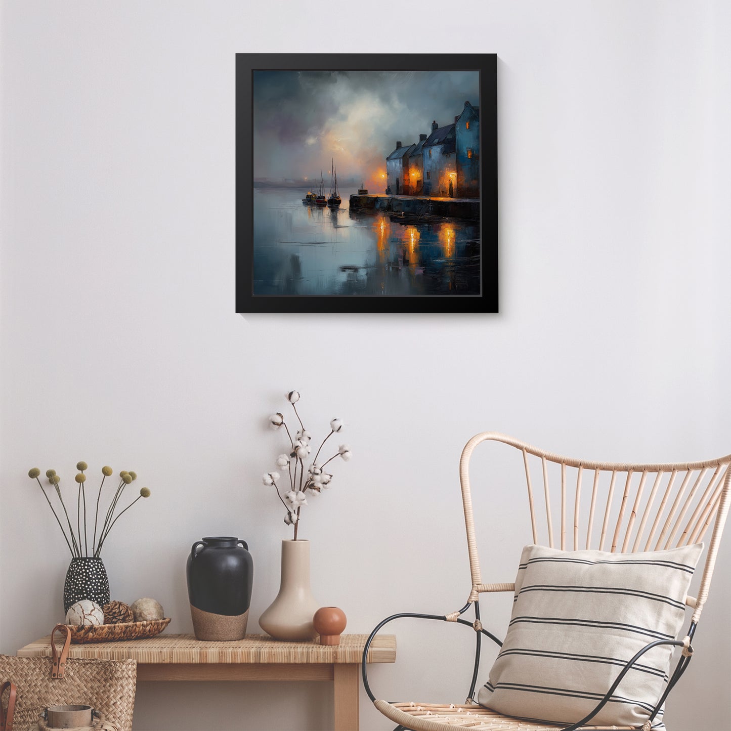 Still Harbour - Fine Art Print (16" x 16")