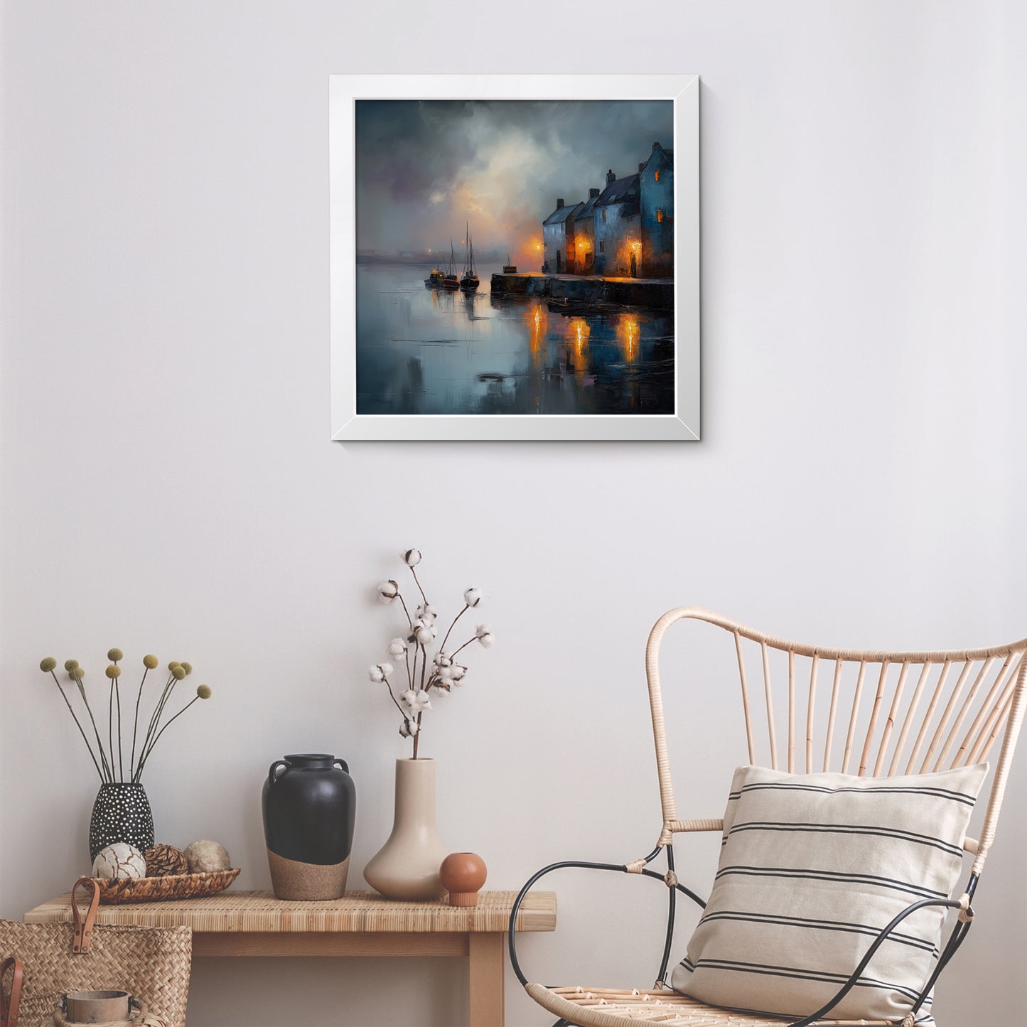 Still Harbour - Fine Art Print (16" x 16")