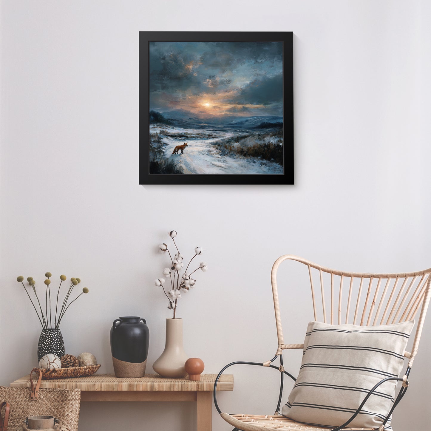 Morning Visits - Fine Art Print (16" x 16")