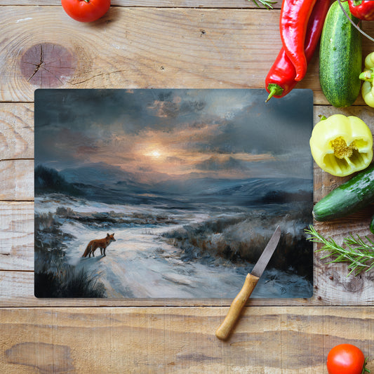 Morning Visits - Glass Worktop Saver (30cm x 40cm)