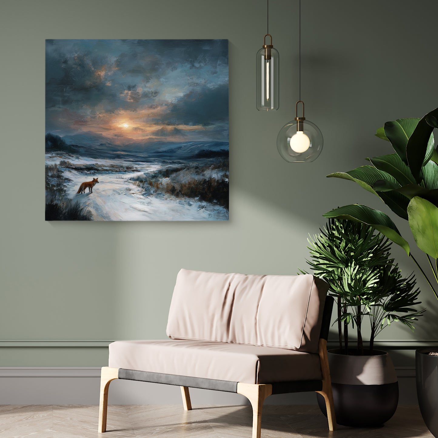 Morning Visits - Canvas Print