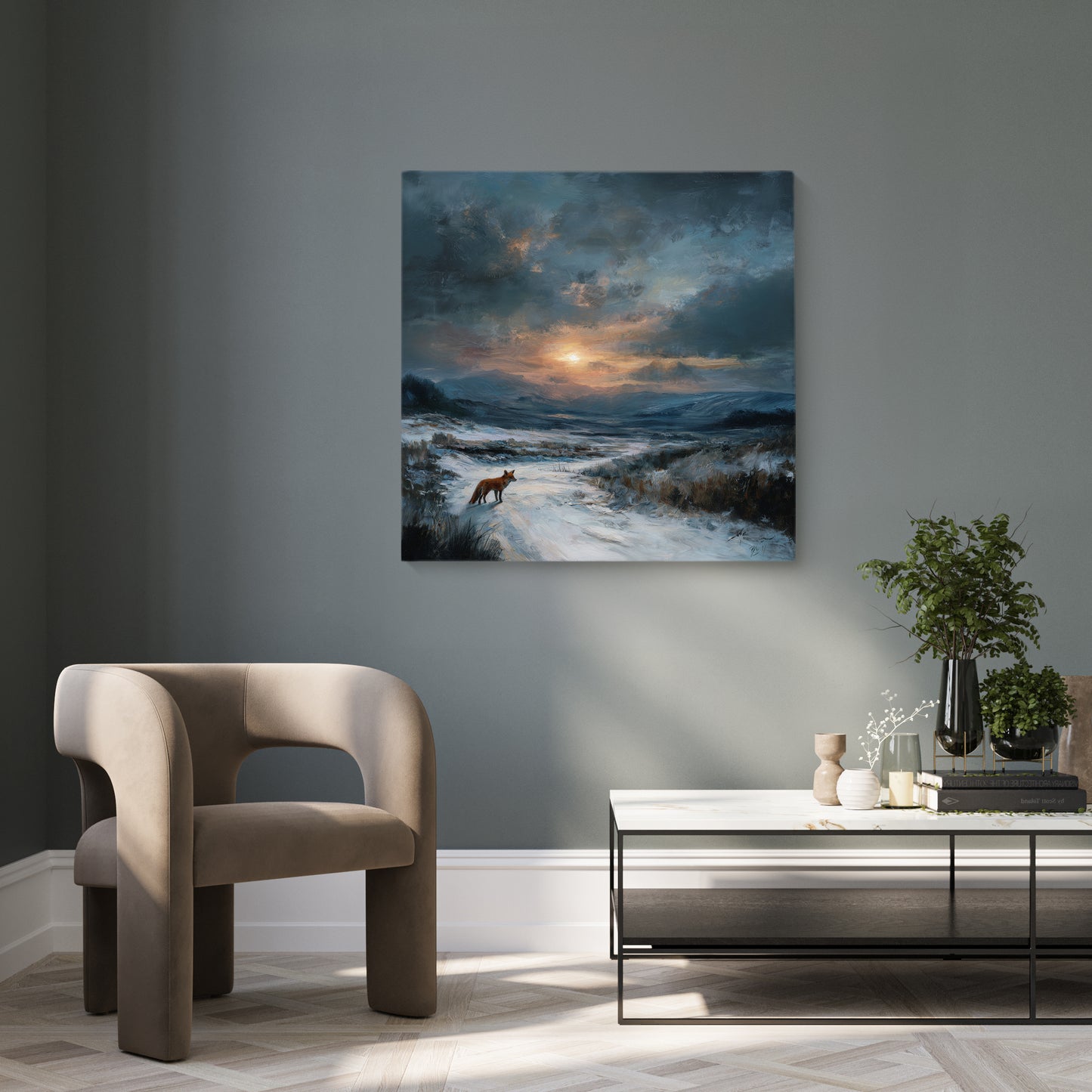 Morning Visits - Canvas Print