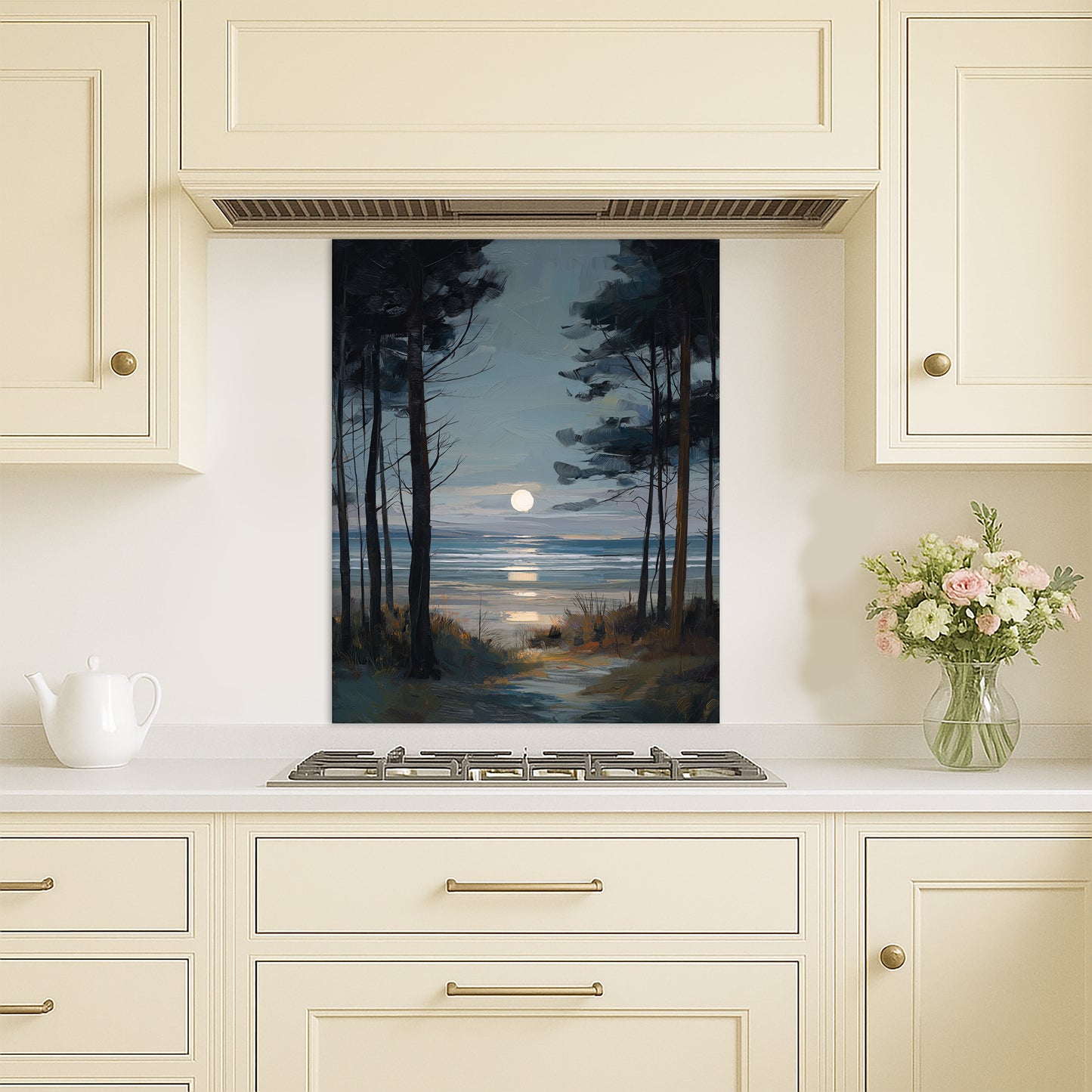 Moon Through The Pines - Kitchen Splashback