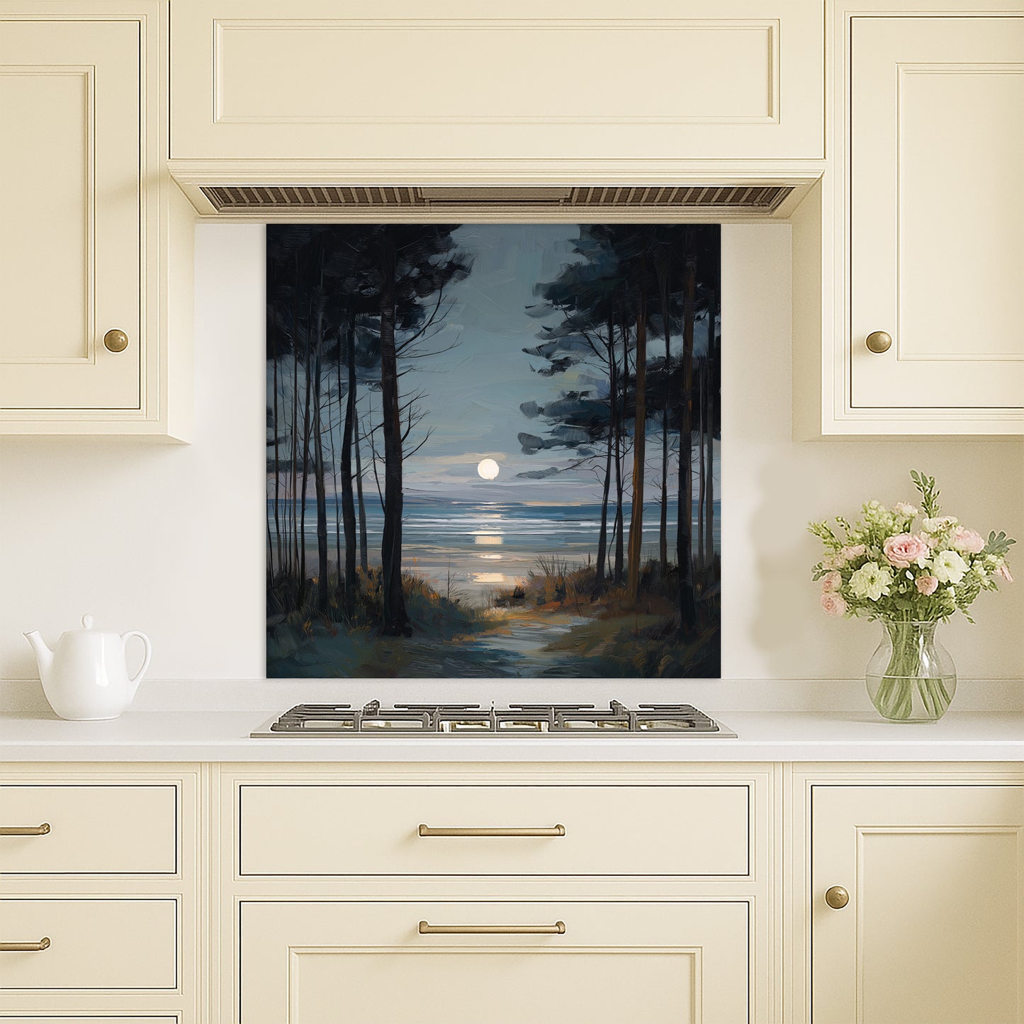 Moon Through The Pines - Kitchen Splashback