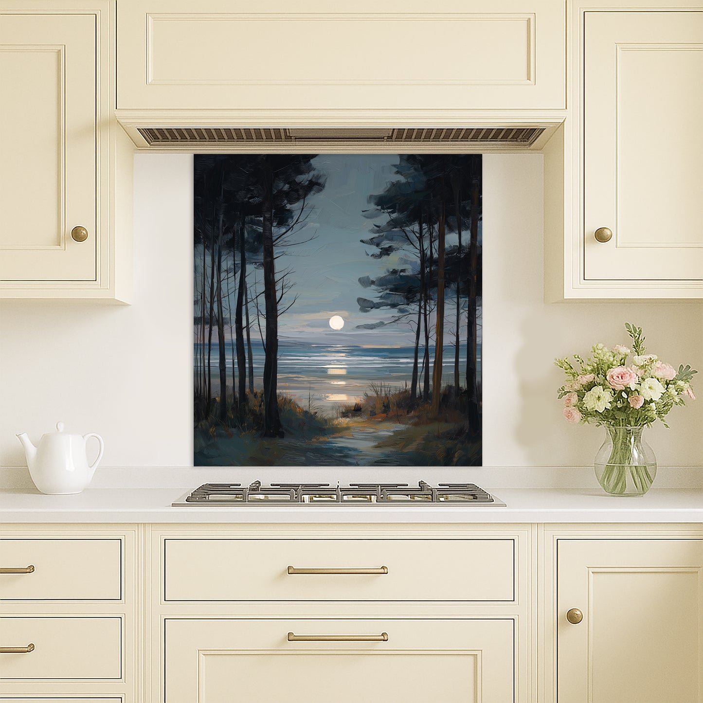 Moon Through The Pines - Kitchen Splashback