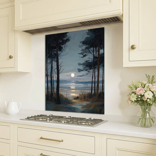 Moon Through The Pines - Kitchen Splashback