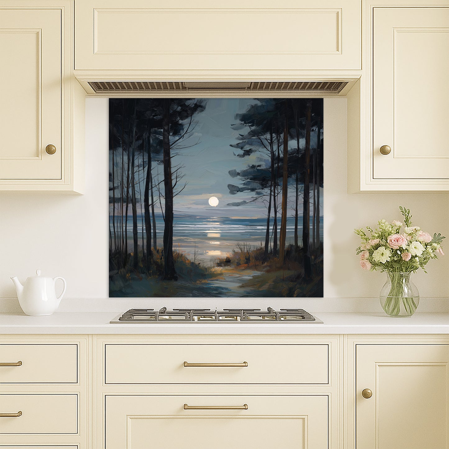 Moon Through The Pines - Kitchen Splashback