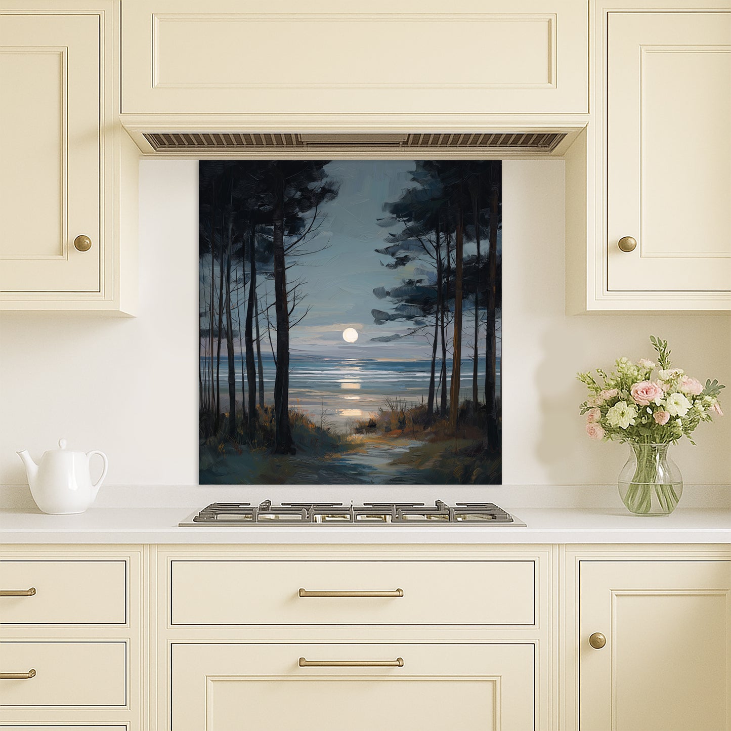 Moon Through The Pines - Kitchen Splashback