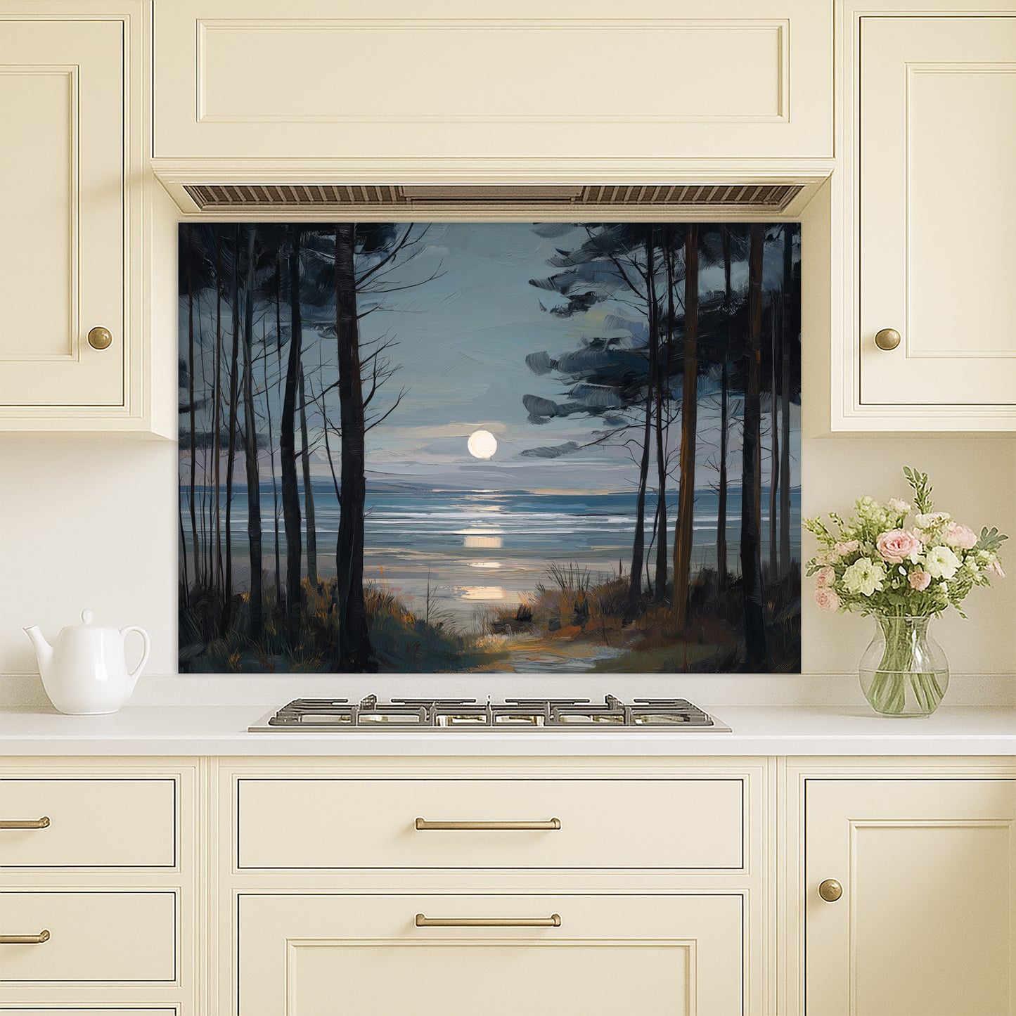 Moon Through The Pines - Kitchen Splashback