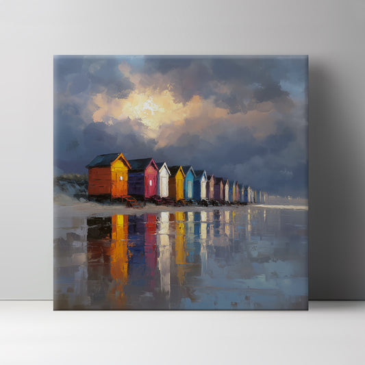 Colours At Low Tide - Canvas Print