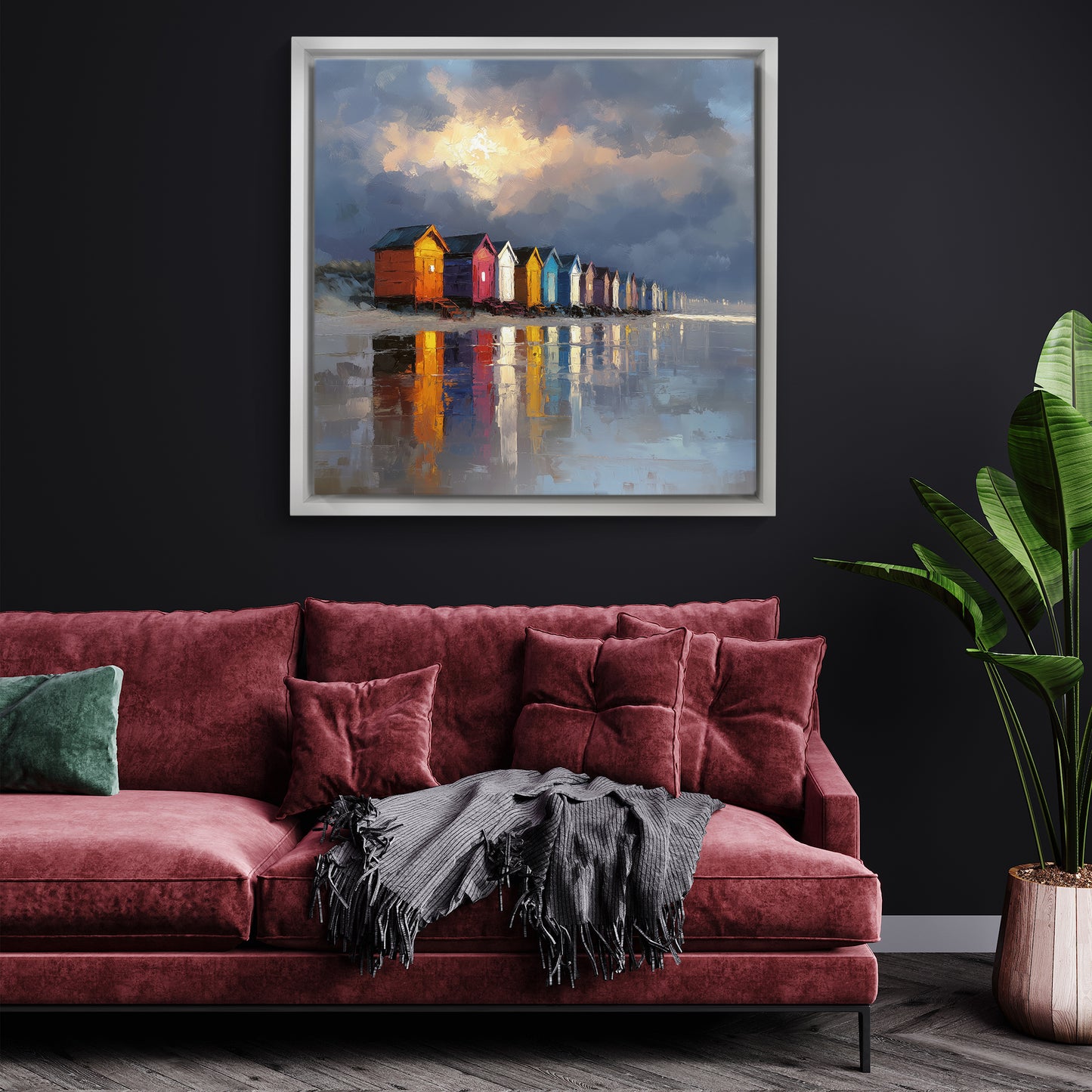 Colours At Low Tide - Canvas Print