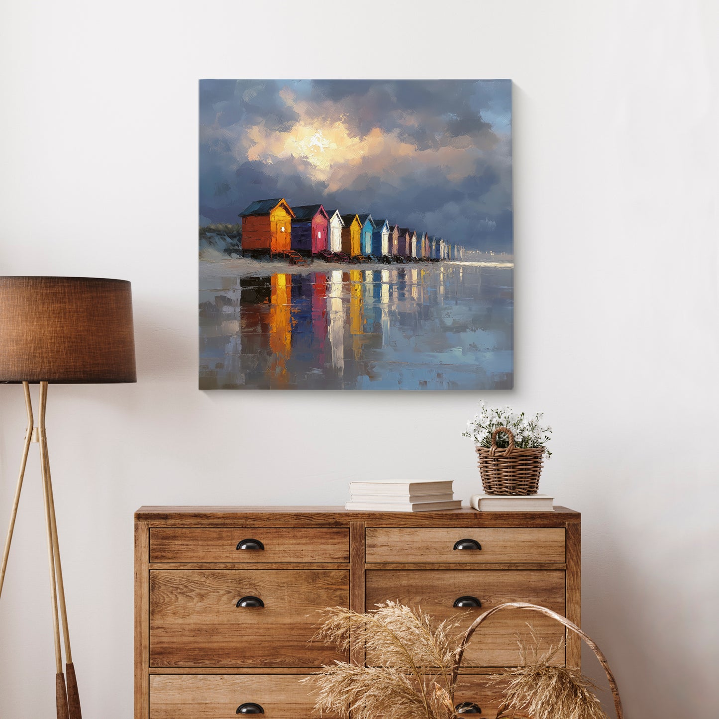 Colours At Low Tide - Canvas Print