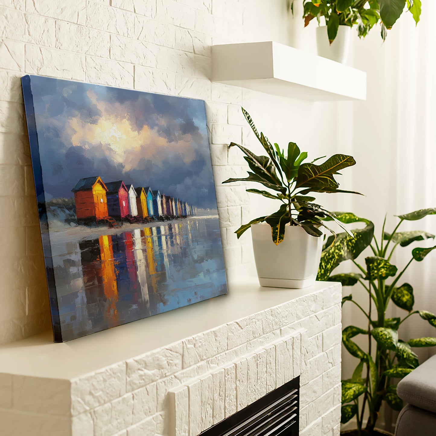 Colours At Low Tide - Canvas Print