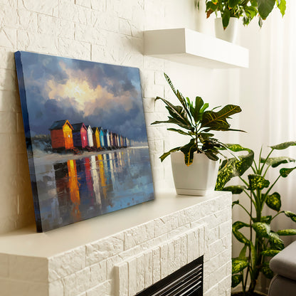 Colours At Low Tide - Canvas Print