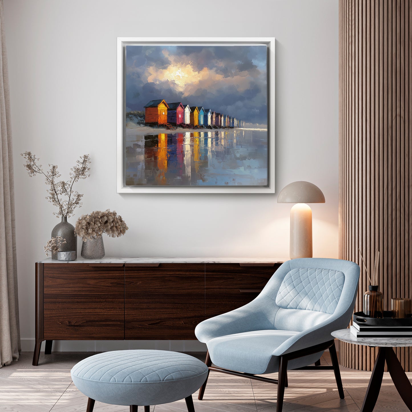 Colours At Low Tide - Canvas Print