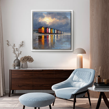 Colours At Low Tide - Canvas Print