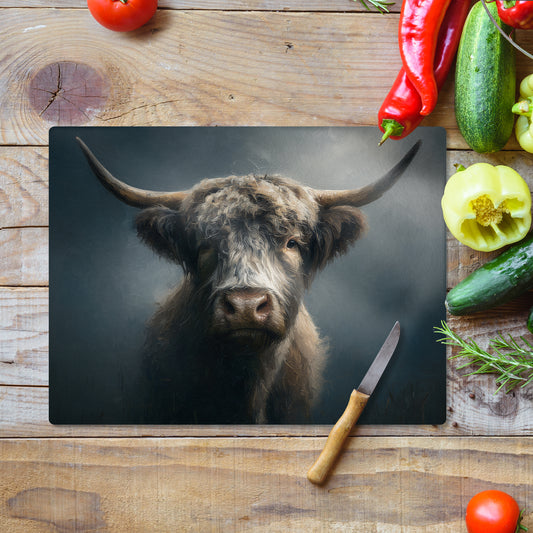 Highland Gaze - Glass Worktop Saver (30cm x 40cm)