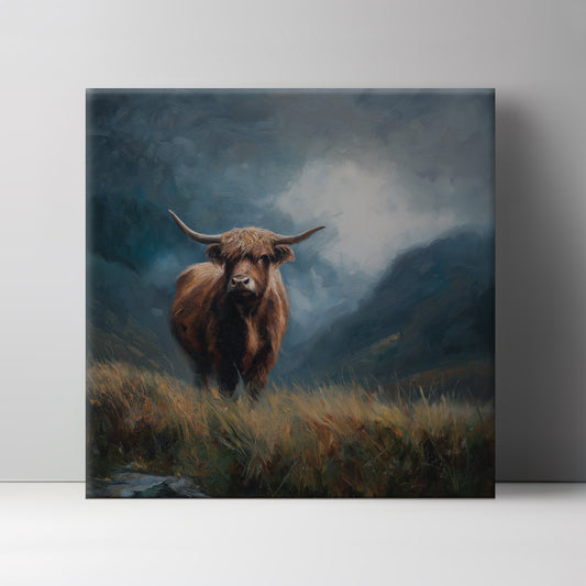 Highland Horns - Canvas Print