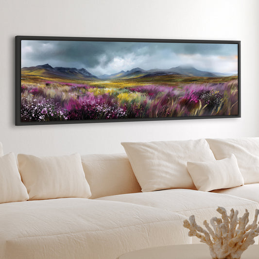 Highland Bloom - Panoramic Canvas Print (60” x 20”)