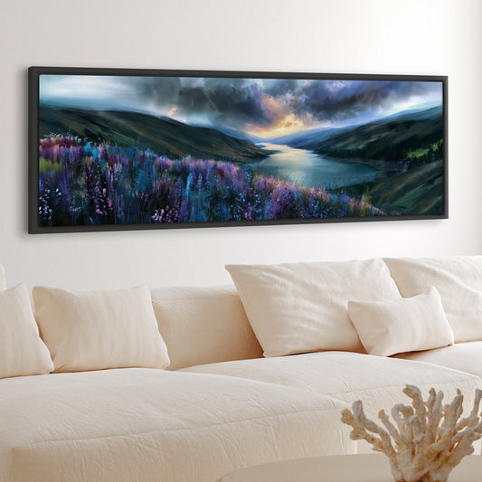 Long Loch View - Panoramic Canvas Print (60” x 20”)