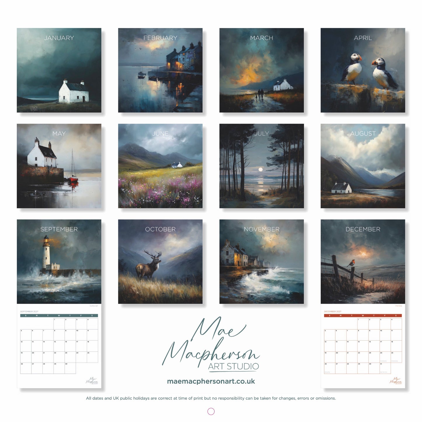 Official 2027 Mae Macpherson Calendar