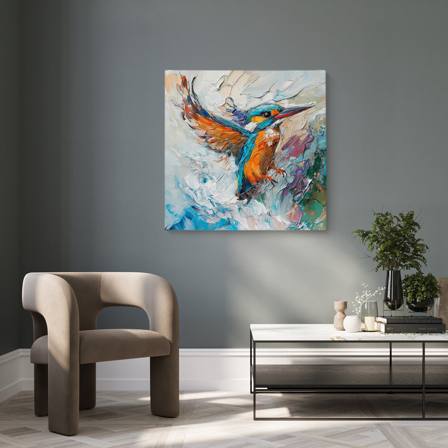 Feathers and Flow - Canvas Print