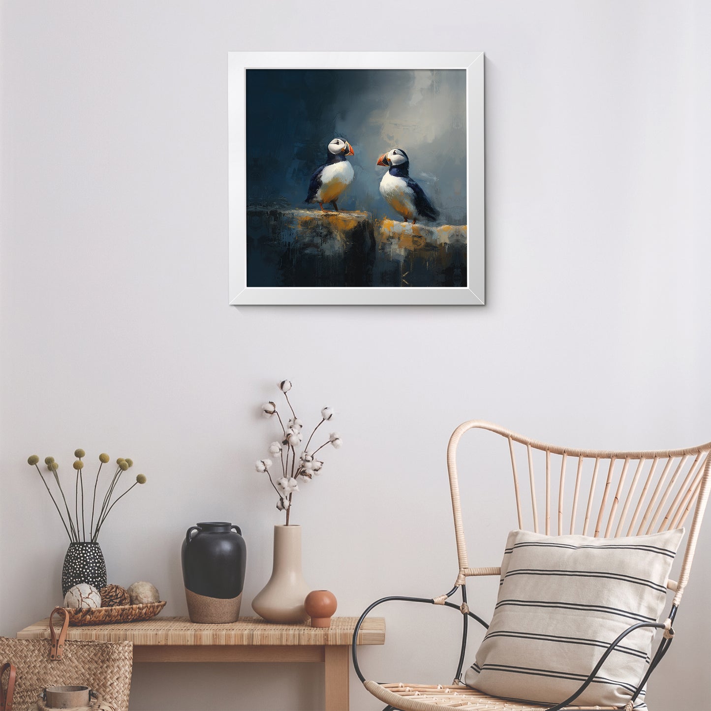 Puffin Rock - Fine Art Print (16" x 16")