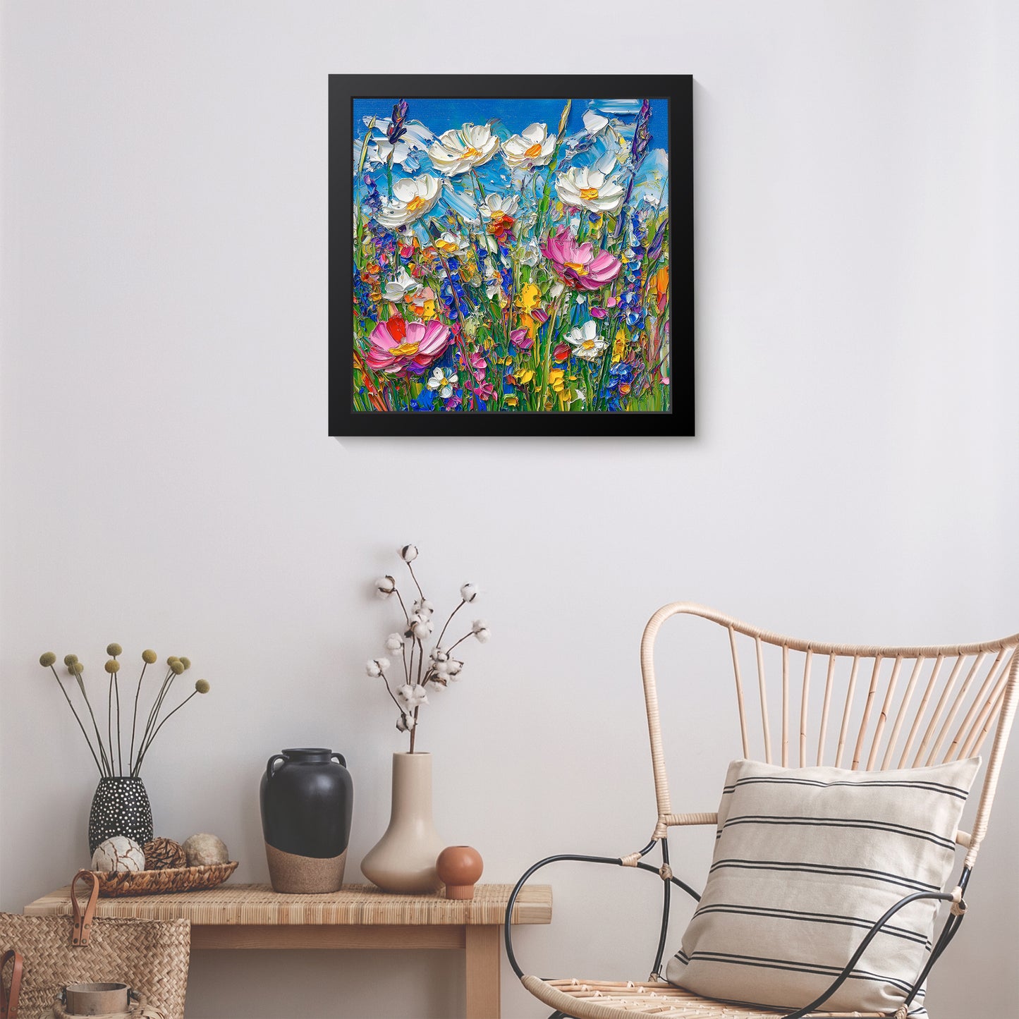 Wildheart Blooms - Fine Art Print (16" x 16")