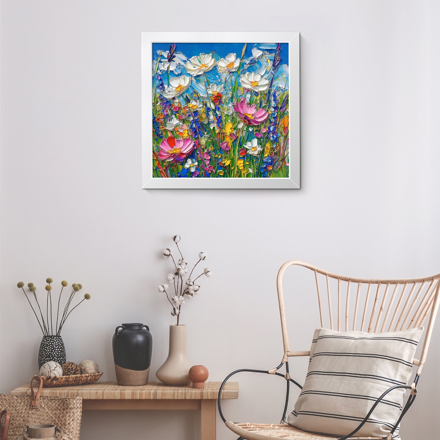 Wildheart Blooms - Fine Art Print (16" x 16")