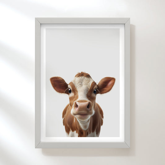 Baby Cow Art Print